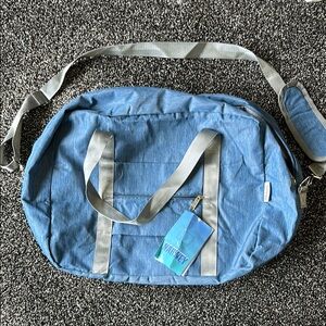 Narwey Blue Travel Duffel Bag | Lightweight Gym Weekender Carry-On Tote | NEW